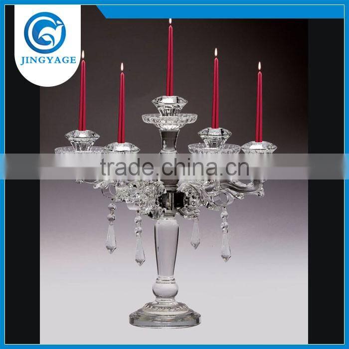 Jingyage wedding crystal candelabra wedding centerpiece decoration