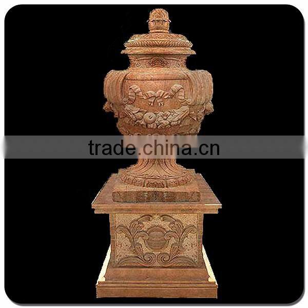 Decorative garden stone pot antique stone granite flowerpots