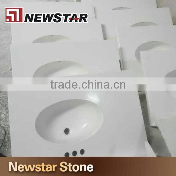 Cultured marble bathroom vanity top