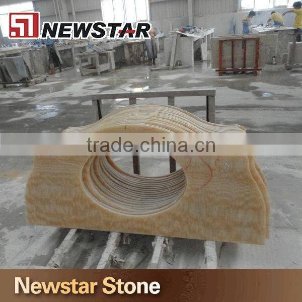Newstar Made in China Onyx Marble Stone Bathroom Countertops
