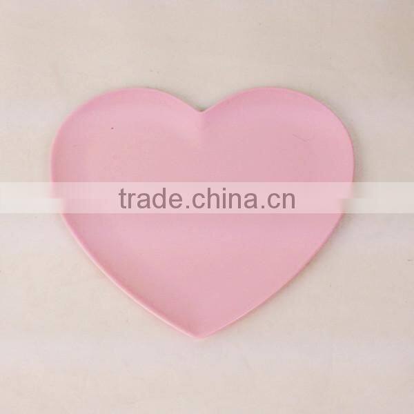 Heart dinnersets for lover's day, pink heart shape bowl and plate