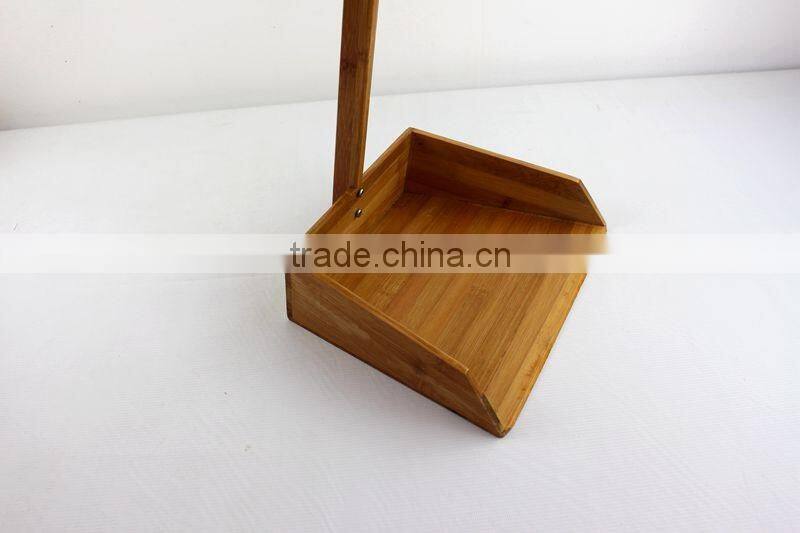 bamboo long handle dustpan