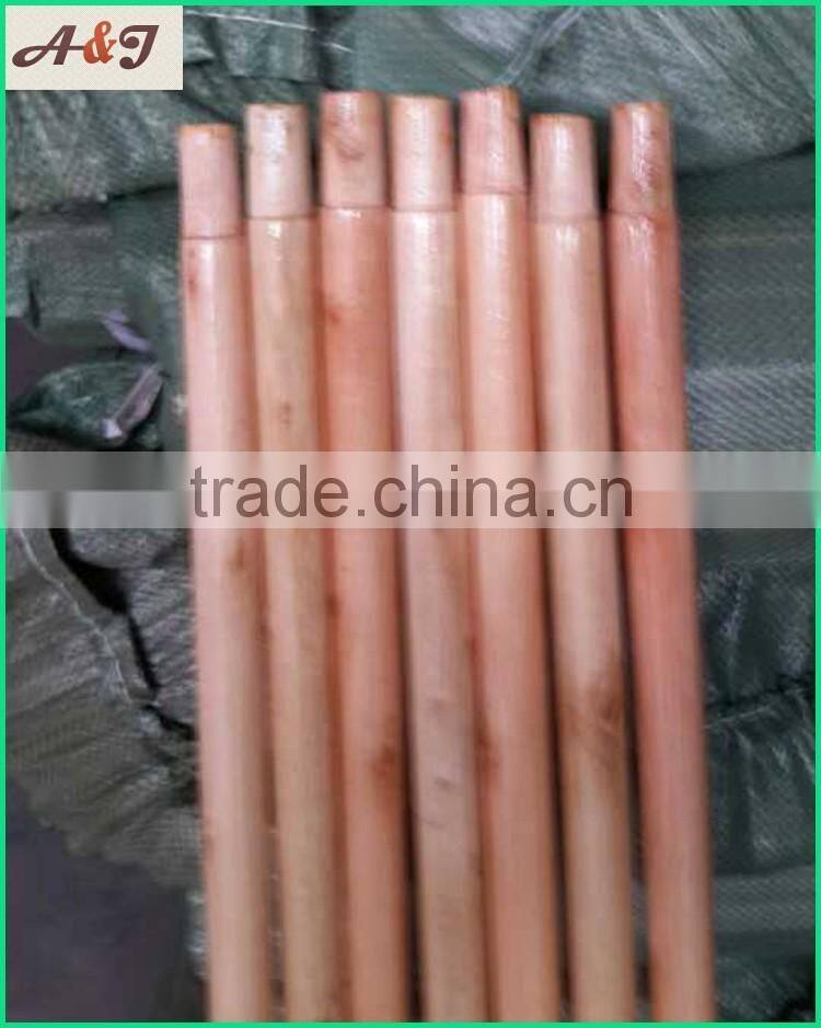 painted wooden handles with hole on top end