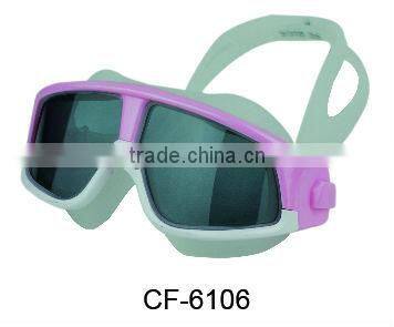 2013 Latest wide-vision face swimming Mask with long lasting anti-fog(CF-6100)