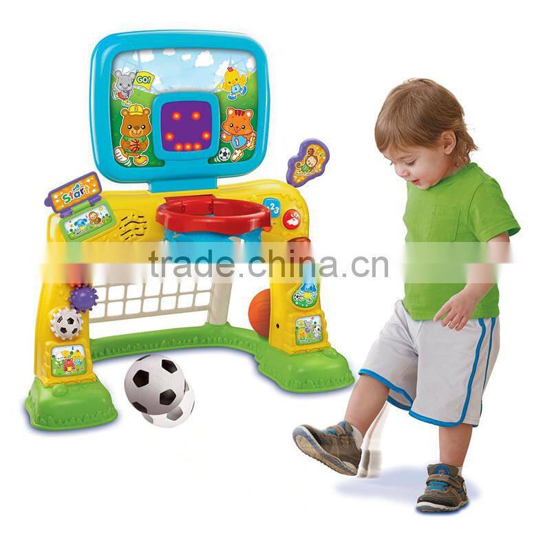 new basketball &football sports center toy for kids from china supplier on alibaba