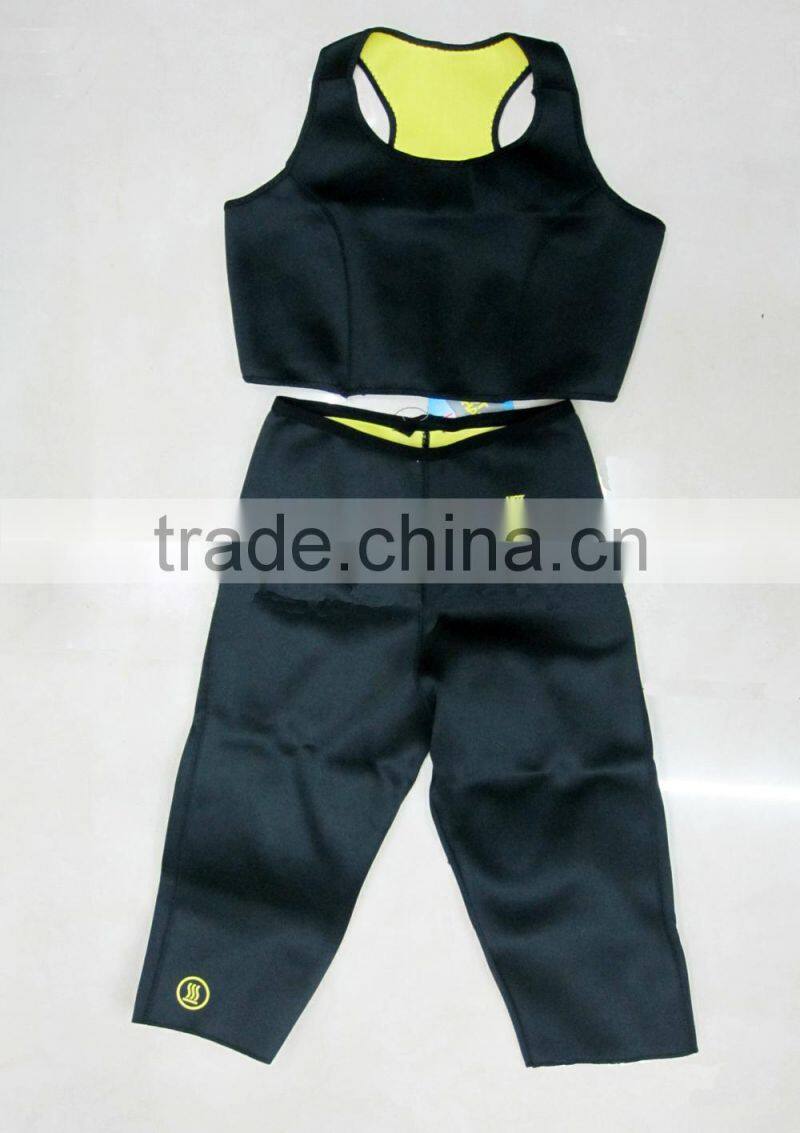 Neoprene shaper pants+stretch sports vest for women 1 set a lot