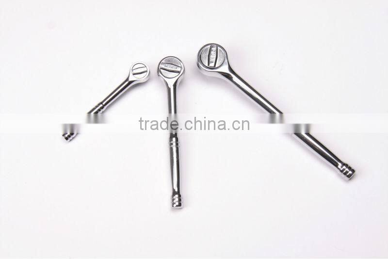 ratchet handle, 45T, curved handle with pear-type handle, 40cr+crmo material, PP+TRP handle, good quality ratchet handle