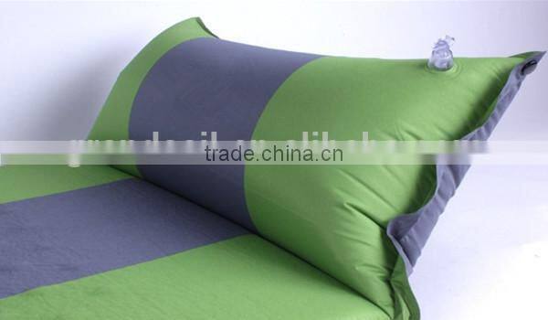 single person polyster high density memory self inflatable camping mattress