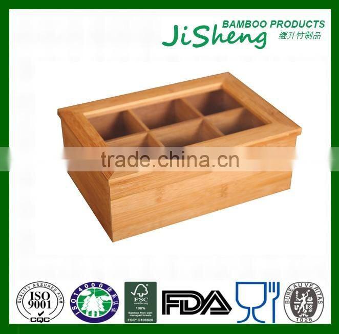 2016 Fashion and nice bamboo box, bamboo storage box, bamboo tea box