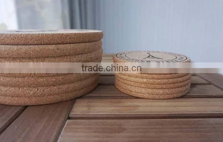 unique cute custom logo cork cup mat