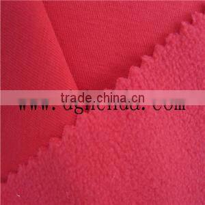 red knitting fabric bond red polar fleece fabric for garment
