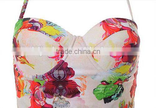 sexy xxx photos bikini for women ,high printing crochet bikini ,tunkinis retro high waist bikini with printing