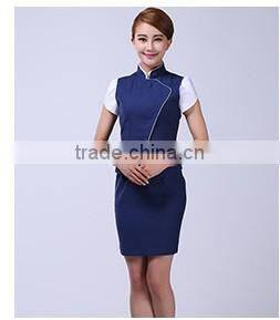 Vest Anf Skirt Set Airline Hostess Uniform