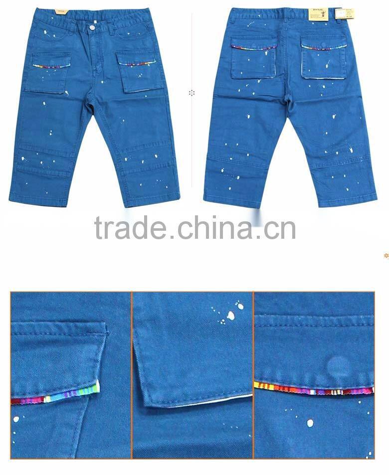 phs0707 casual summer short man's jeans cotton pants MOQ 300