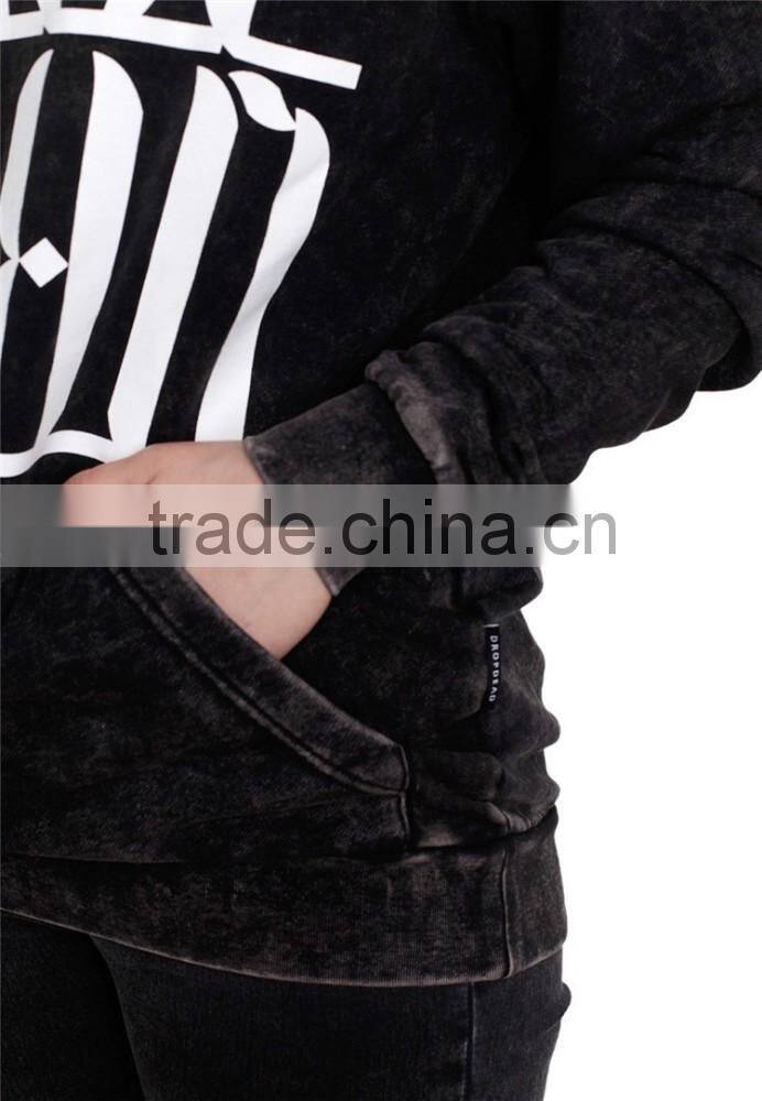 Wholesale hoodie new style knit fleecy womens 100% cotton hoodie