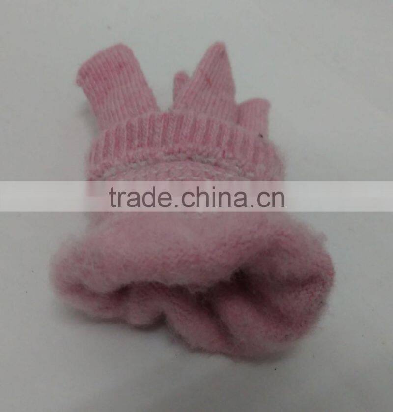 men's solid color winter gloves,woolen hand knitted gloves