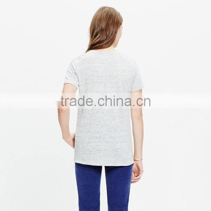 Modern fancy ladies t-shirt linen montreal tee