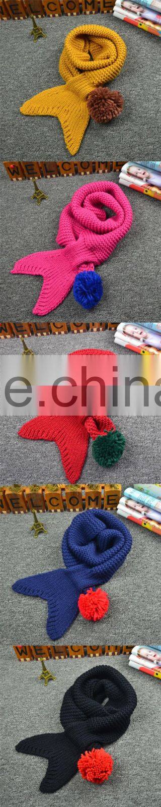 Cute Design High Quality 100% Cotton Children Kids Pashmina Scarf