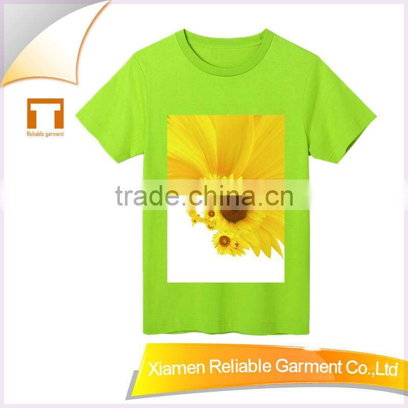 180GSM 100% cotton wholesale lovely children tee shirts printed