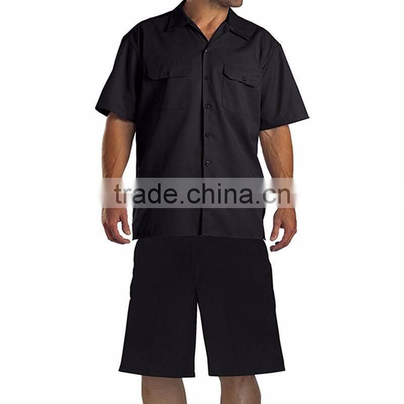 OEM High Quallity Mens' Uniforms Work Colorful Short Sleeve Work Wear Uniforms Shirts For Men