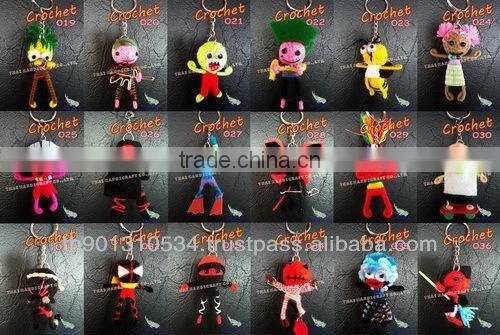 Handmade Crochet Key chains Wholesale Key rings
