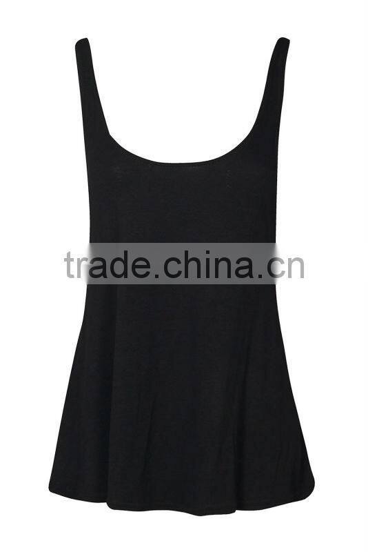 2013 Latest Design Cowl Back Drop Arm Sleeveless Girls Vest