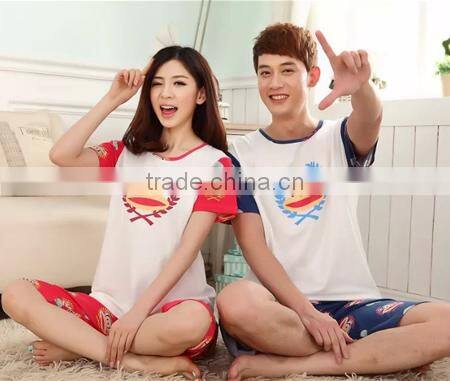 2015 wholesale couple cotton lounge set