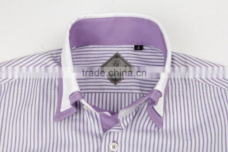 custom men shirts double collar dress shirt causal shirt garment