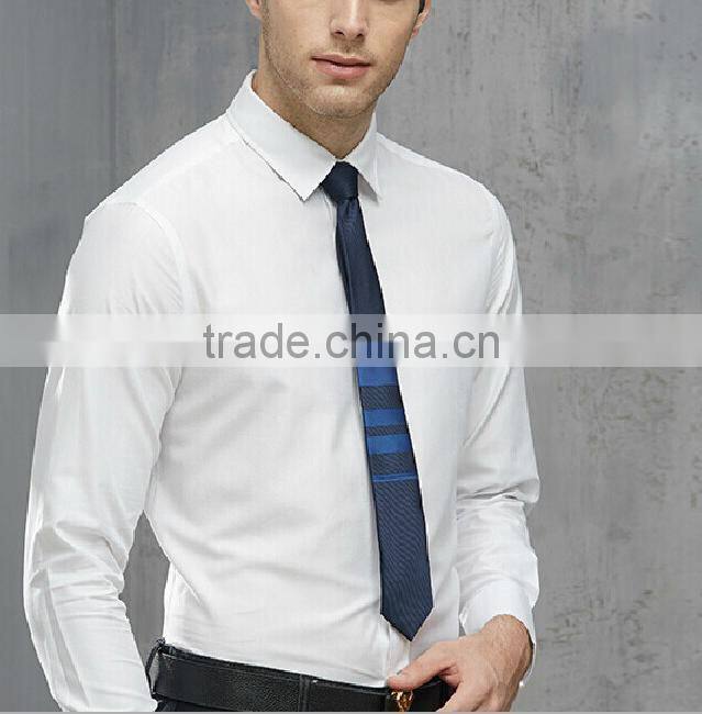 Wholesale plain white 100% cotton shirts for men classic men's suit shirts white