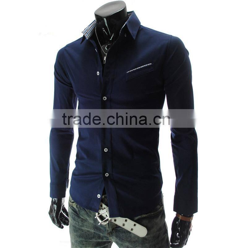 New style slim fit 100% cotton plain fashion t shirt for man