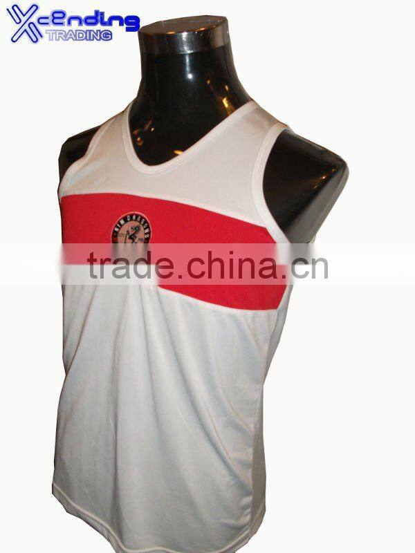 Xcending X-T019 Printed O-Neck Men Singlet