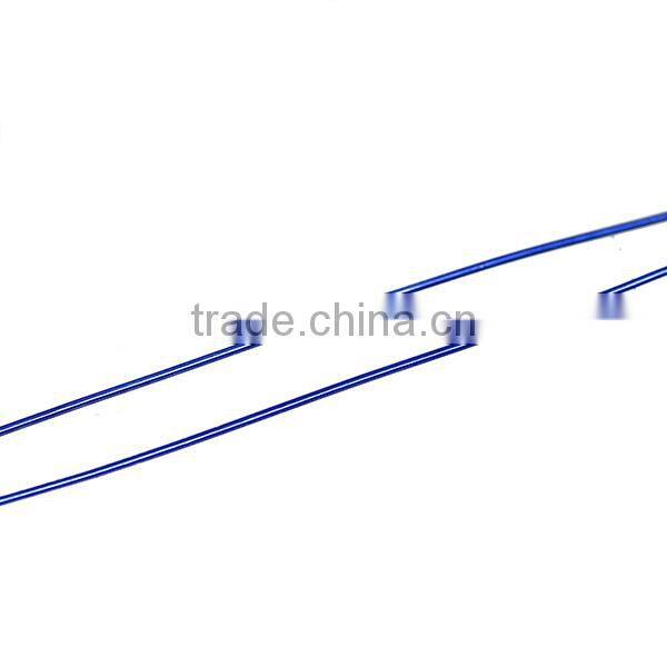 Copper Beading Wire Thread Cord Round Royal Blue 0.4mm Dia. , 2 Rolls