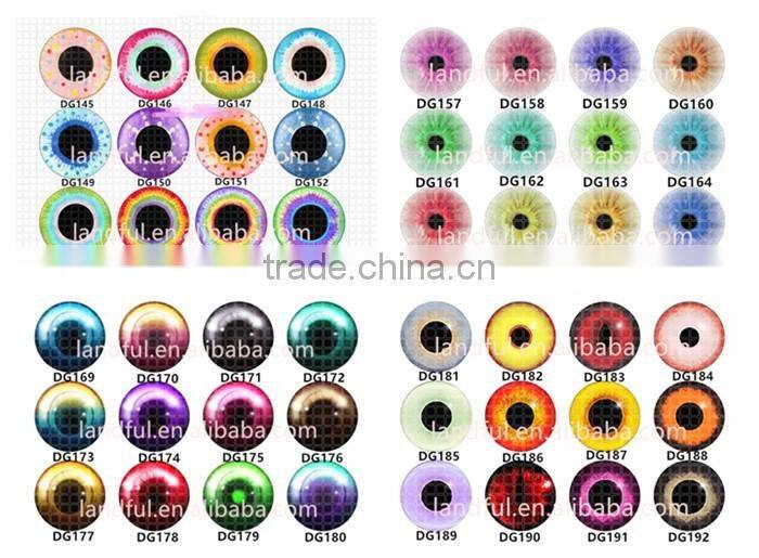 10mm Yellow Glass Cat Eyes Craft Soft Toys Safety Plastic Stuffed Dragon Eyes