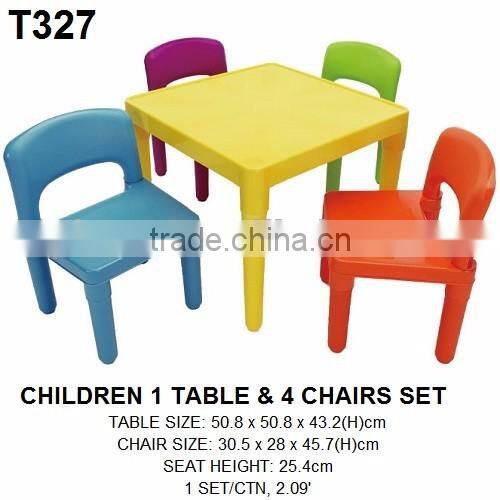 Kids Plastic 1-table and 4-chairs set