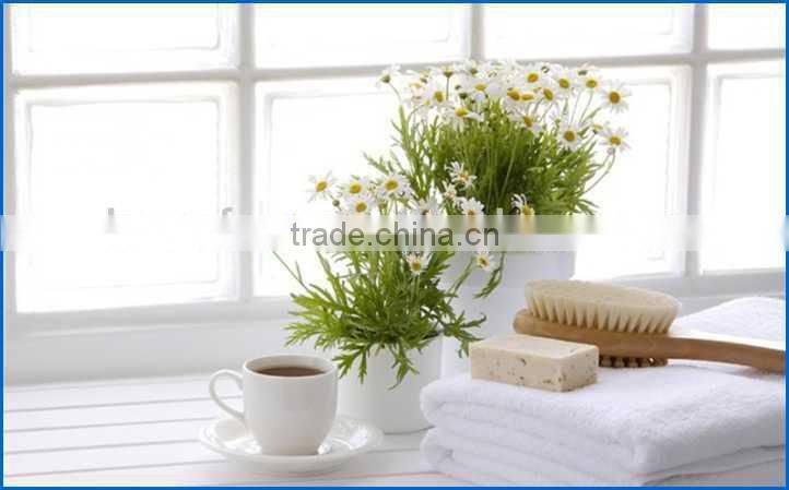 100% cotton bath mat, jacquard design with border edges, solid dyed color