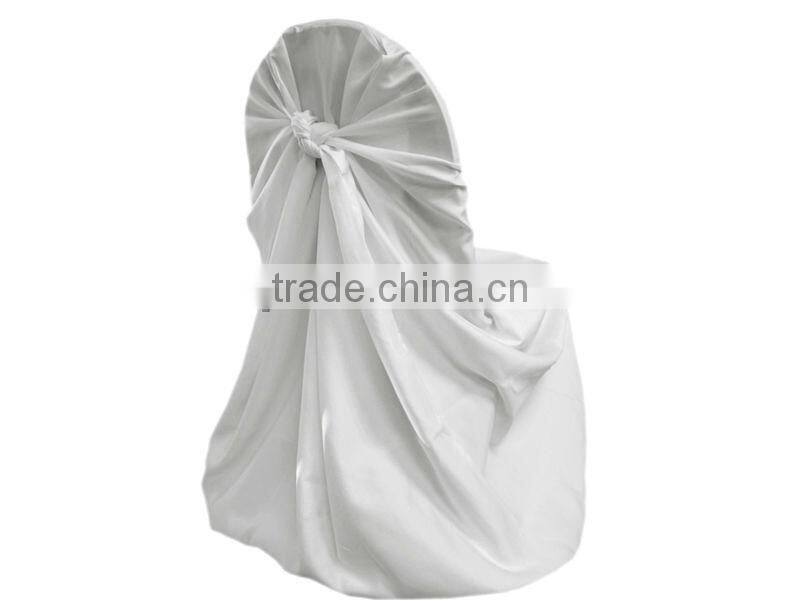Satin universal chair cover wedding self tie chair cover bag chair cover