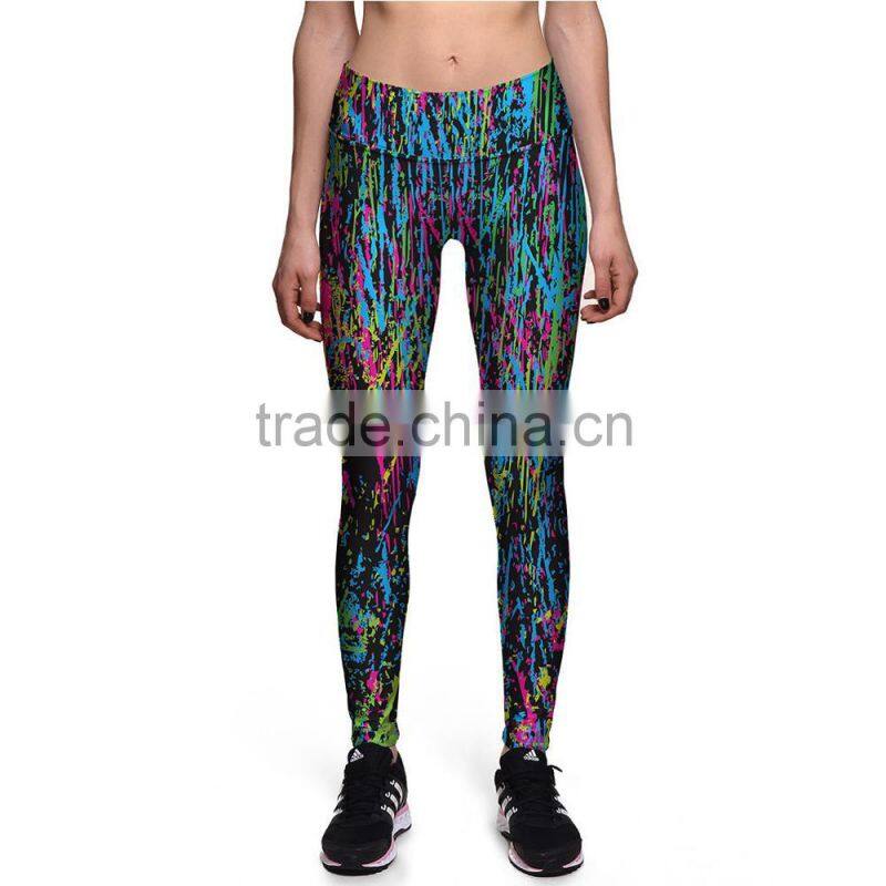 pink blue cat joggingyoga legging capris/morning xg plus size fitness training athletic legging/ sports pants