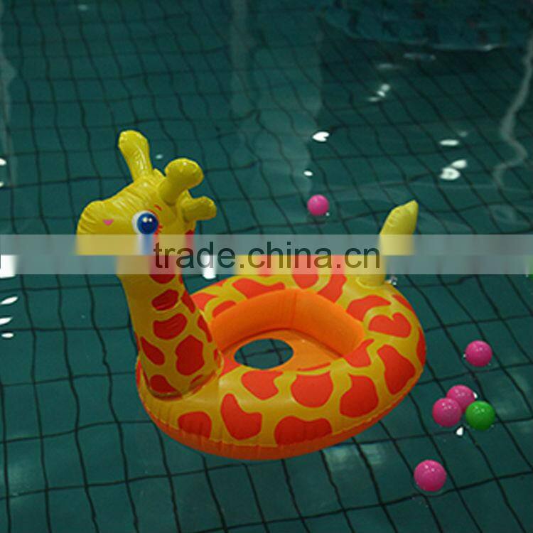 The new 2014 baby swim ring The giraffe pattern by PVC inflatable boat