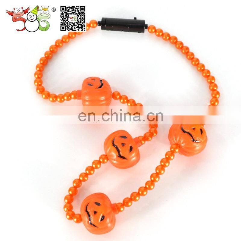 Professional manufacturer Halloween bat led flashing light up necklaces