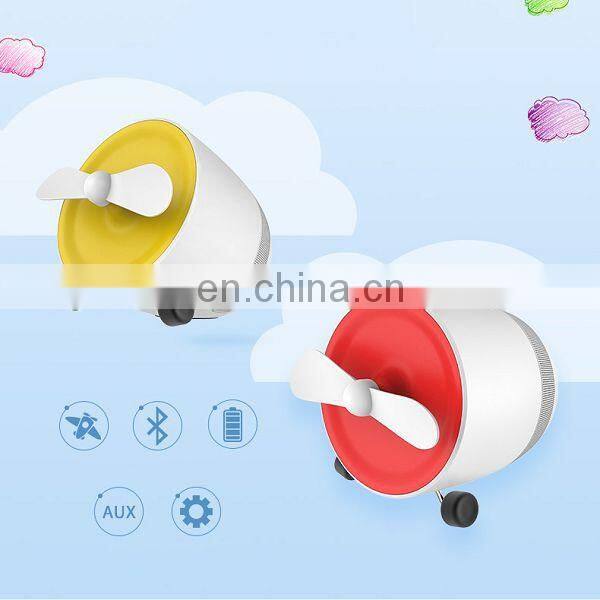 New portable 2 in 1 bluetooth speaker with mini fan,wireless bluetooth speaker for Android and IOS