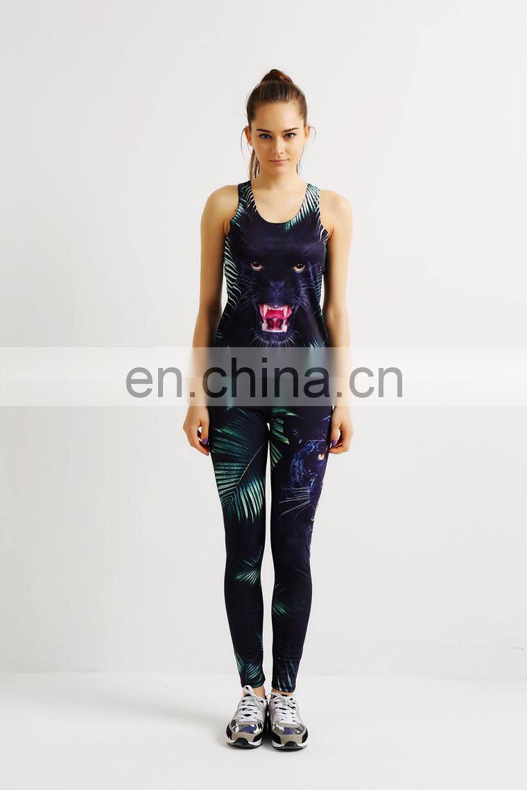 Wholesale New Style Custom Printing Sublimation 4 Needles 6 Thread Women Yoga Set