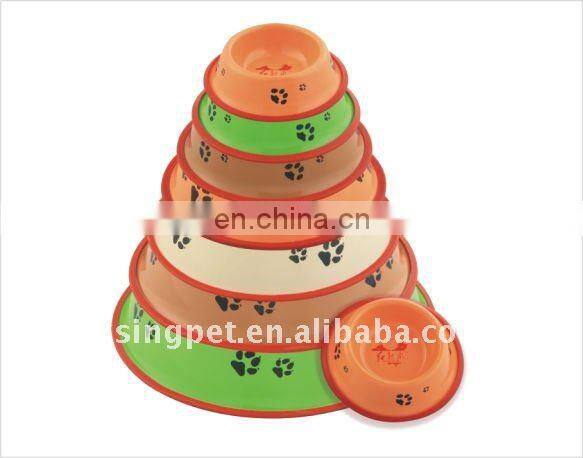 Stainless steel dog bowl