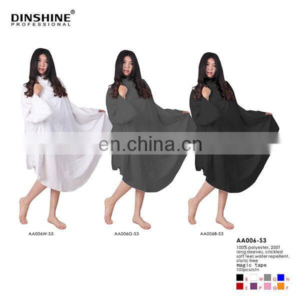 Professional soft reasonable price Disposable sarong hair salon cape beauty products