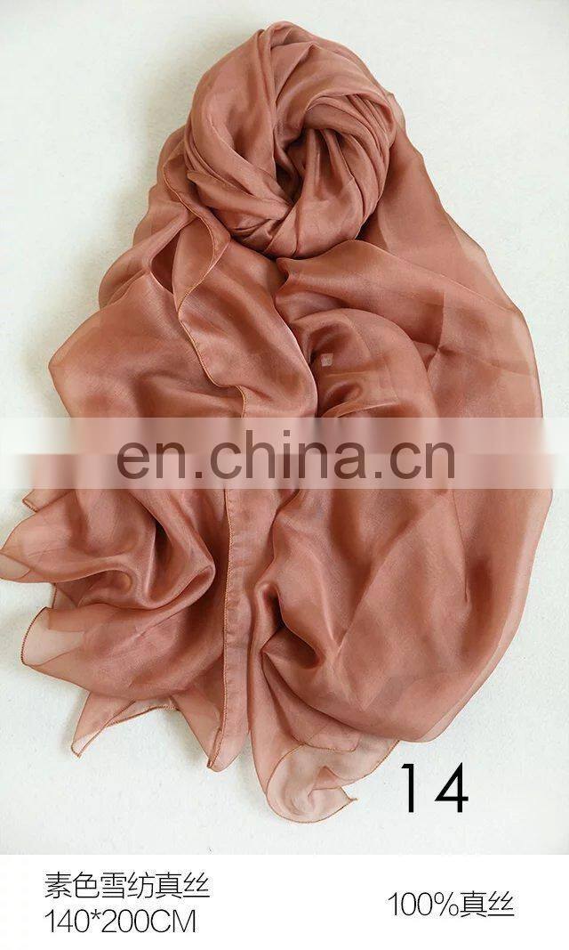 instant hijab white silk scarf for painting pure silk scarf