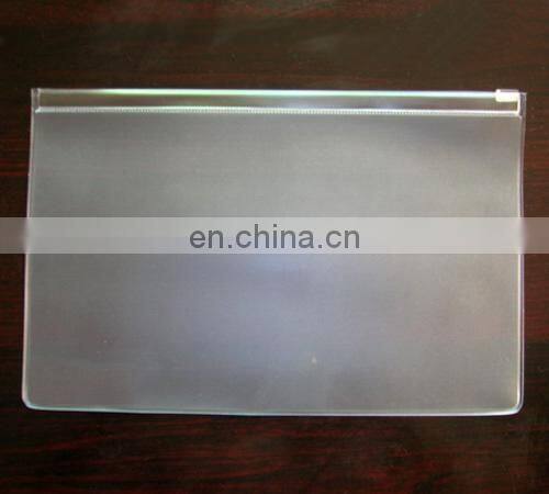 Promotional resealable custom A4 plastic zipper bag