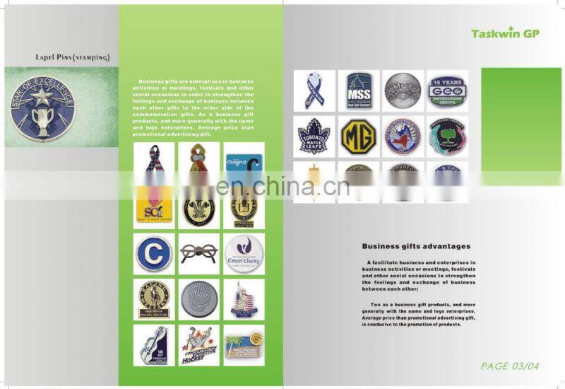 Without any color sample metal silve pins custom lapel pin