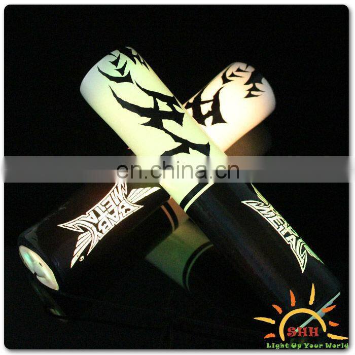 Light up led nunchuck style party cheering foam stick