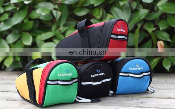 Trunk Bag Black - w/ Rear Light Clip Attachment & Reflective Trim - Bicycle Trunk Bag Cycling Rack Pack Bike Rear/bike seat bag