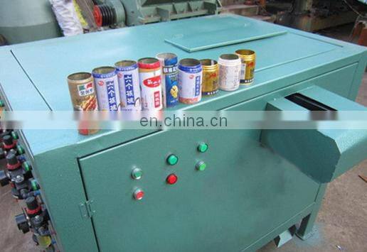 Waste can iron aluminum separating machine/cap separator /automatic can slitter