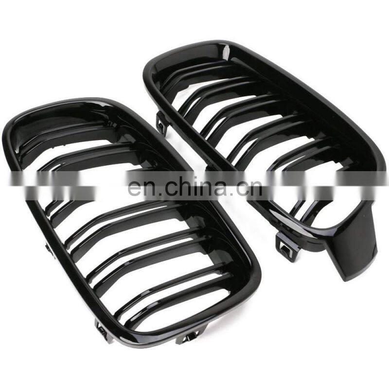 Twin FIns Front Kindey for BMW f30 Grille Grill color Gloss Black Grille For BMW F30 F31 2012 Up 3 Series 320i 328i 335i 335i